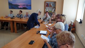 Spotkanie z seniorami ze Stowarzyszenia Starówka włocławskich profilaktyków