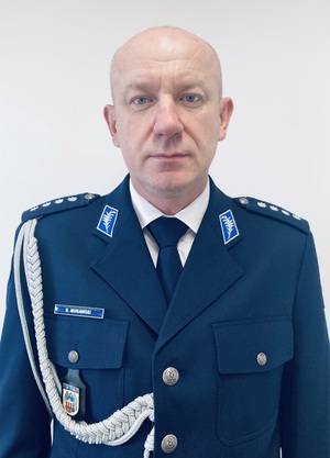 Zdjęcie Komendanta Miejskiego Policji we Włocławku - nadkomisarz Robert Murawski